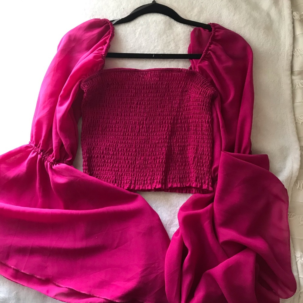Long Fuchsia SleeveTop